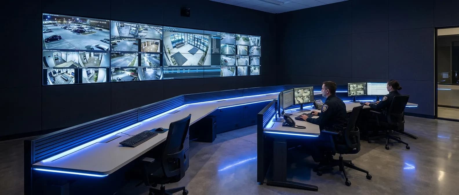 עמדת ניטור אבטחה מקצועית